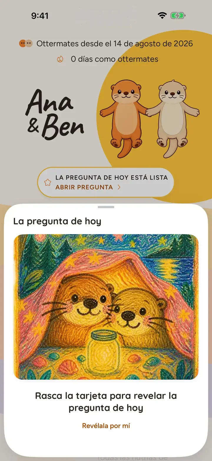La pregunta de hoy, tapada por una tarjeta para rascar