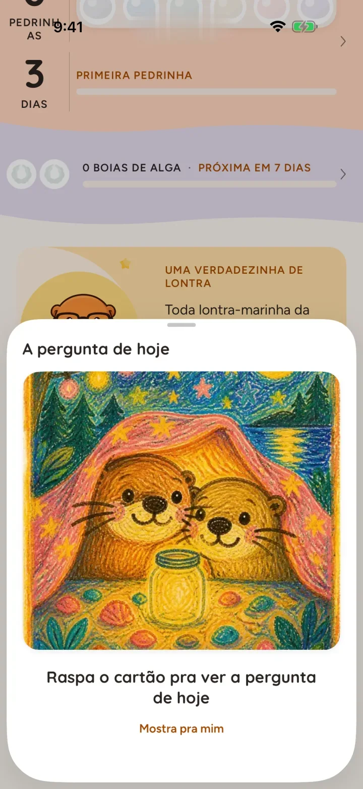 A pergunta de hoje escondida sob uma raspadinha
