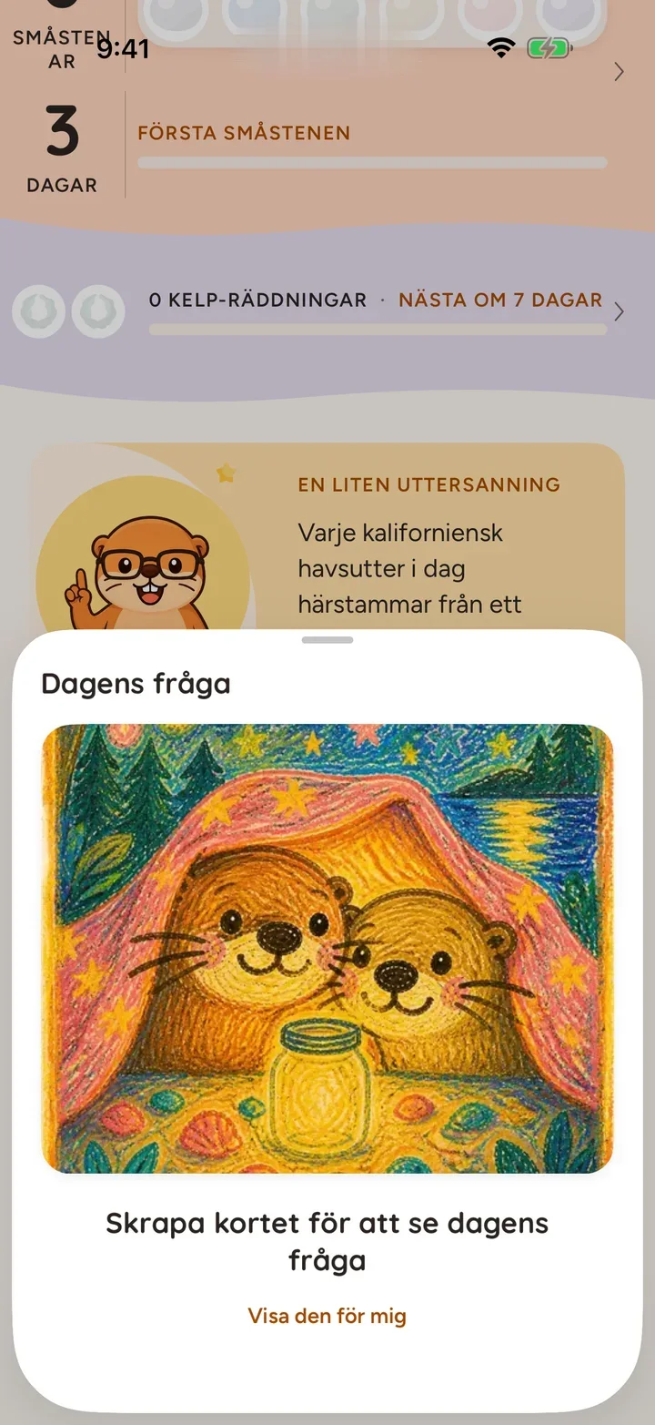 Dagens fråga gömd under skrapkortet